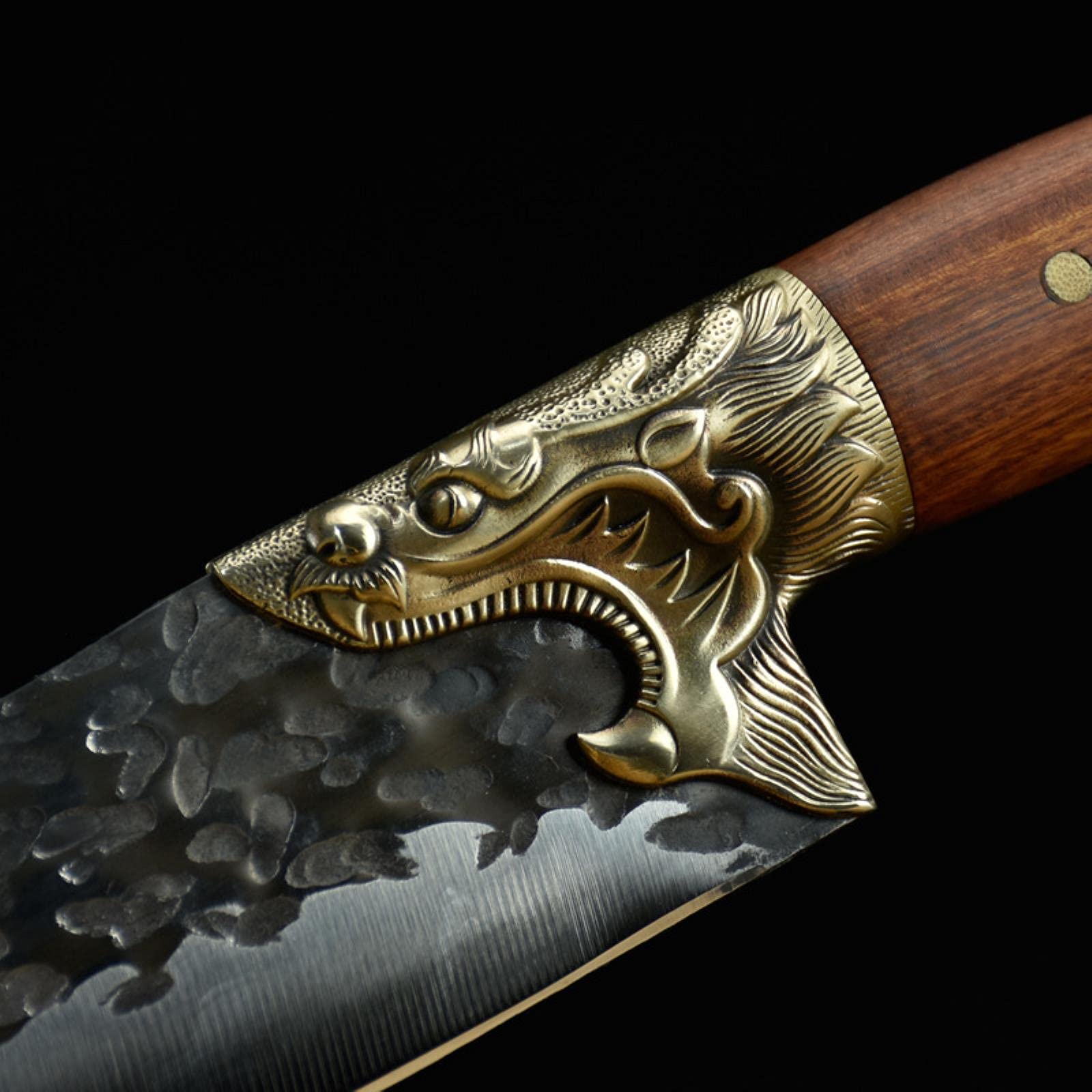 Guang Couteau de Cuisine Professionnel 7CR17MOV en Acier forgé à la Main Exquis Ultra Sharp 7.5 Pouces Couteau de Chef pour Couper la Viande végétale