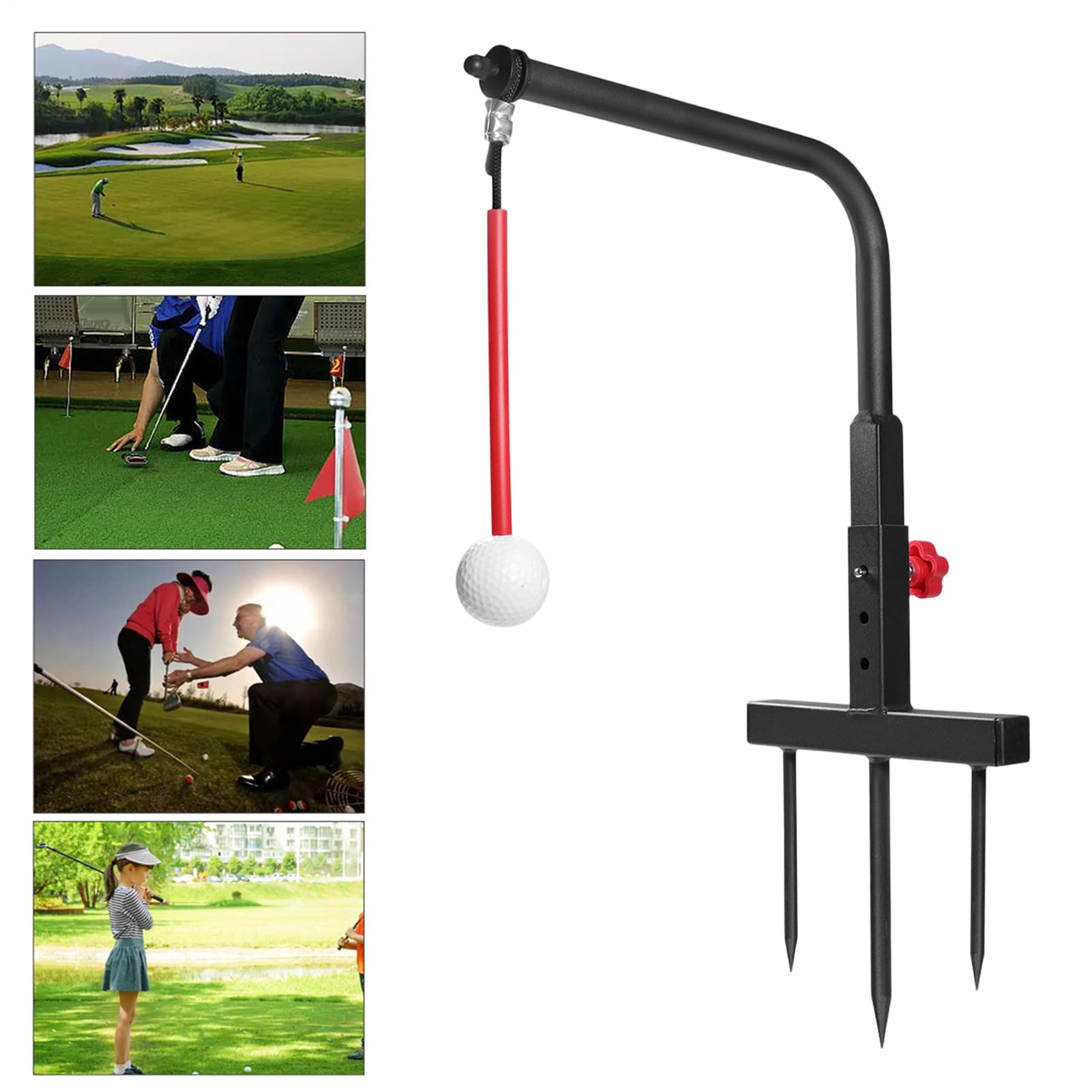 Altalena da golf, supporto regolabile per allineamento in altezza