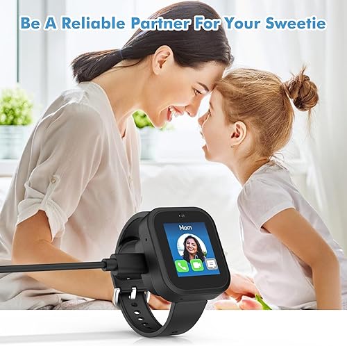 MoKo Compatible with SyncUP Kids Watch 2 Charger, Magnetic Charger with 3.18FT USB Cable for Sync UP Kids Watch 2, Type-A Charging Dock Smartwatch Accessories Fast Charging, Black