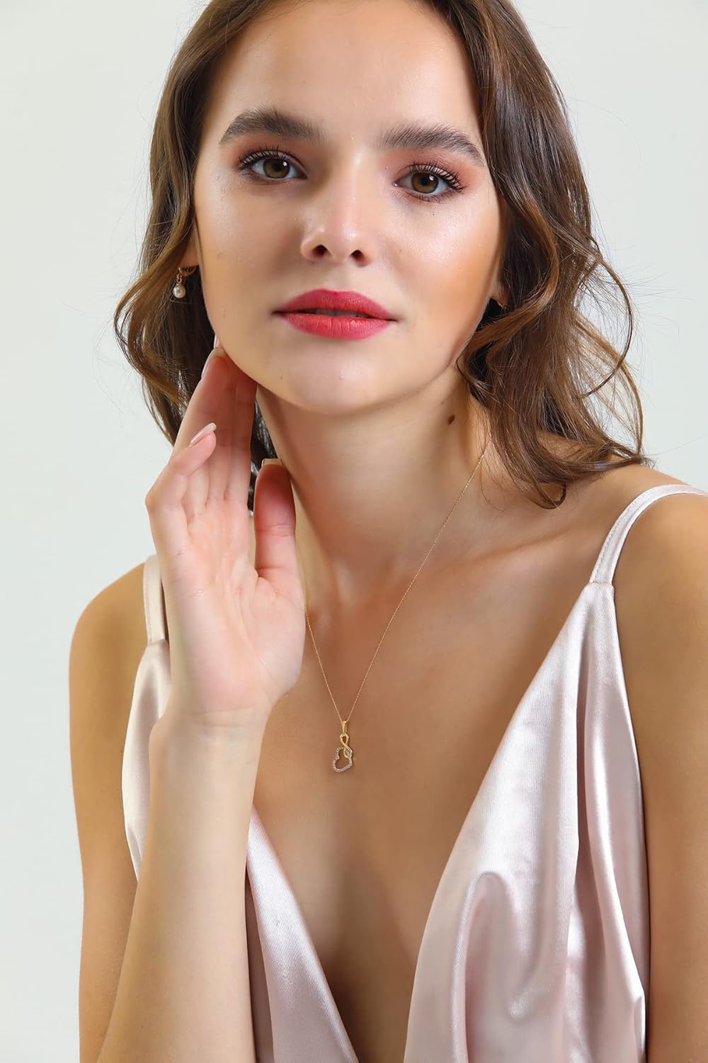 Wish Carat 14k Gold Angel Wing Necklace - Dainty Gold Necklace, Solid Gold Necklace, Gold Necklace for Women | 18''