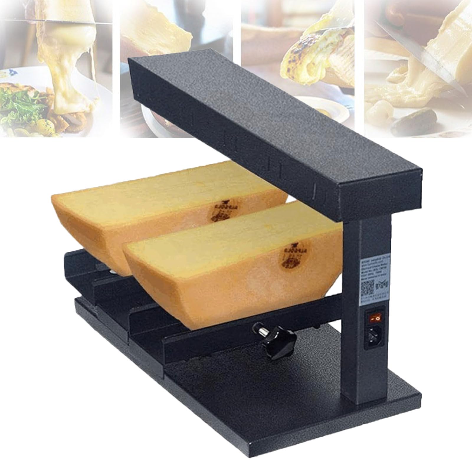 Komercyjny Podgrzewacz Sera Raclette 750W, Elektryczny Tradycyjny Grill Do Sera Z Podwójnym Ogrzewaniem I Regulowanym Kątem Do Użytku Cateringowego Without small baking tray
