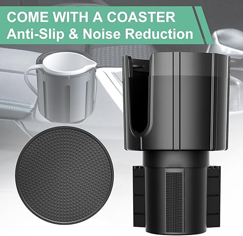 Miniatura 4 de CYEVA - Expansor de portavasos para automóvil, adaptador expansor de portavasos de automóvil con base ajustable compatible con Hydro Flask, Yeti,