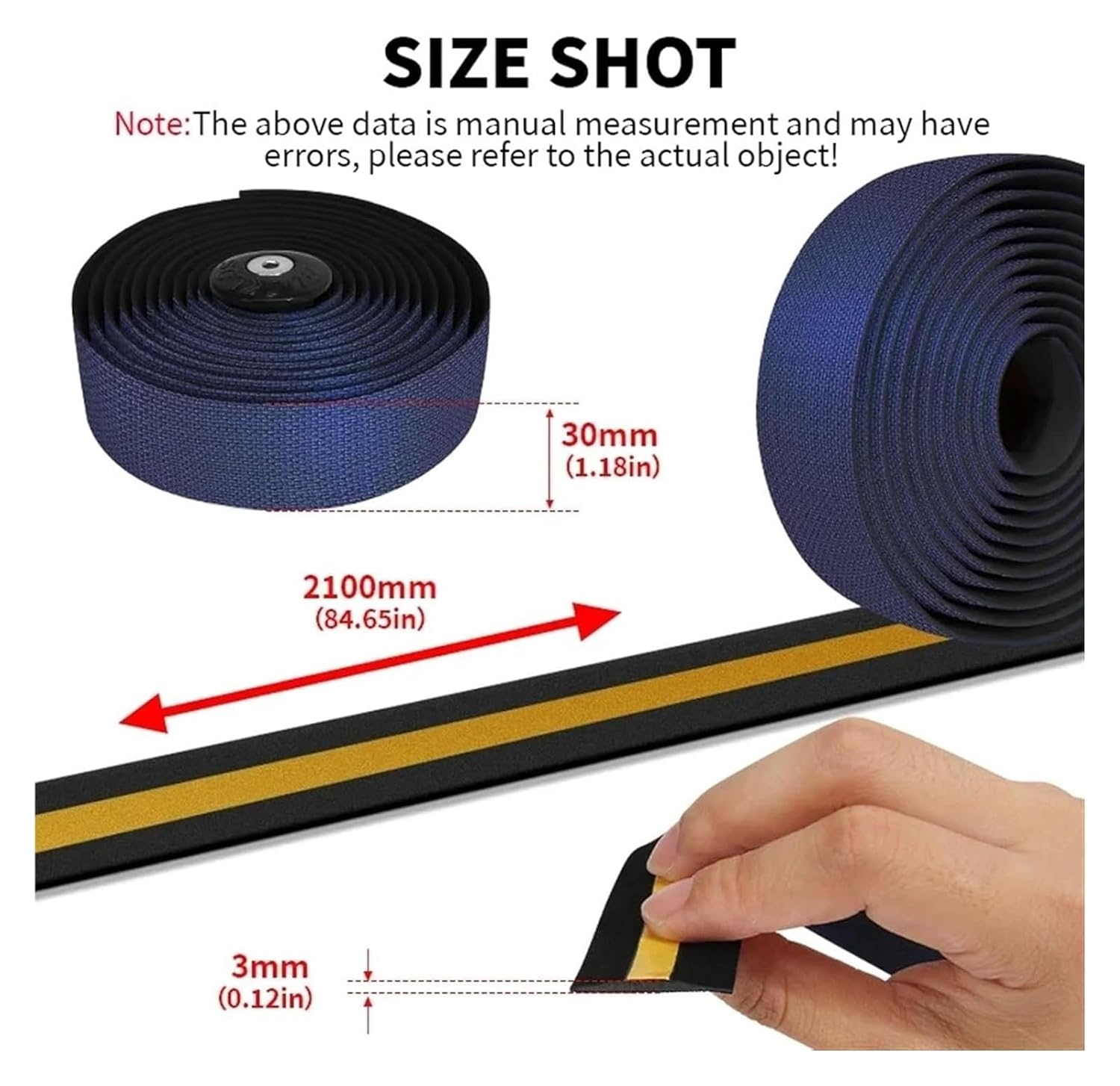 Handlebar Tape,Bike Handlebar Tape Silicone Bicyle Handlebar Tapes Silicone EVA Road Bike Bar Tapes Ergonomic Non-Slip Cycling Handlebar Tape Bike Parts(Pink)