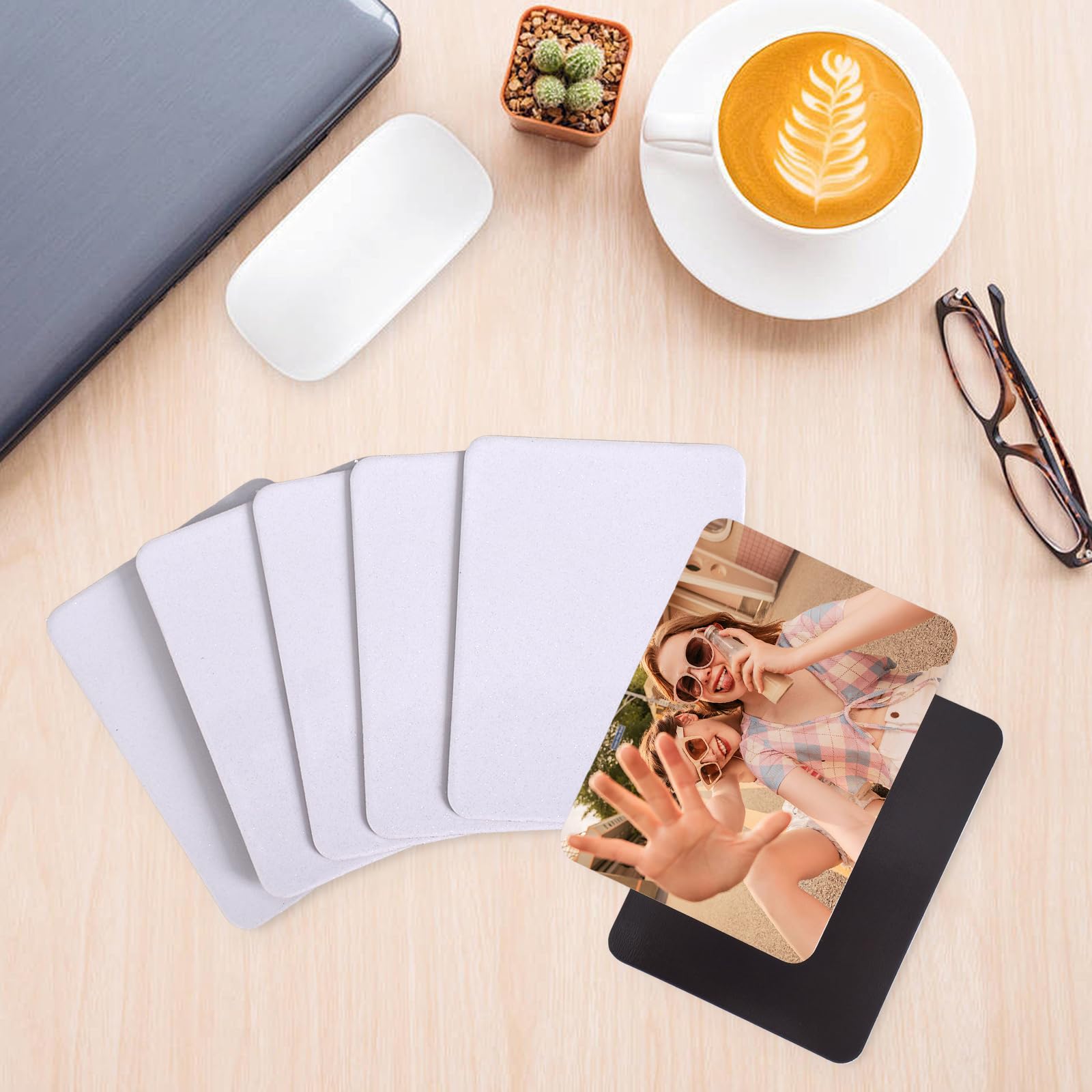 20 Pezzi Magneti da Frigorifero, Sublimazione in Bianco, Magnete Frigo Personalizzabile, Magnete Potente Frigo, per Frigorifero, Lavagna, Cucina Casa, Decorazione da Parete Fai-da-te (5,5 cm x 7,5 cm
