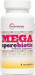 Microbiome Labs MegaSporeBiotic Spore-Based Probiotics - Daily Probiotic Supplement for Men & Women - 5 Bacillus Strains f...