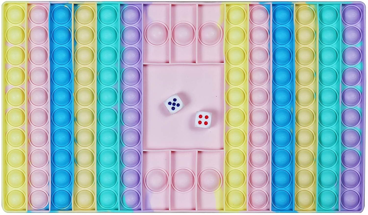 Fidget Chess Board Pop it Game, Big Push Pop it Bubble Fidget Toys, Dual Player Poppets Bubble