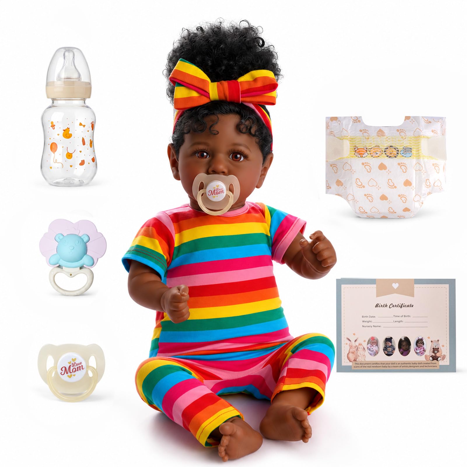 人形 Reborn baby doll Amazon.com: JIZHI Reborn Baby Dolls Black - Lifelike Soft Body