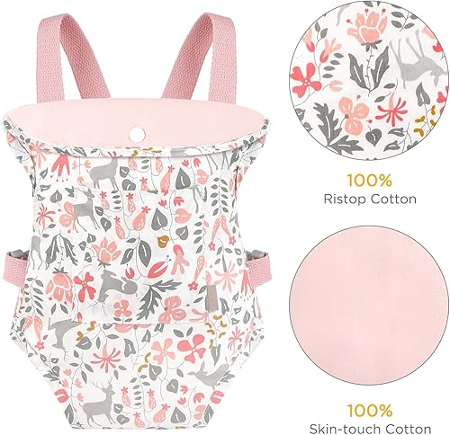 Miniatura 3 de GAGAKU Portabebés de muñeca para niños, portabebés de juguete para muñecas de juguete para muñecas de 18 pulgadas, accesorio para portabebés para