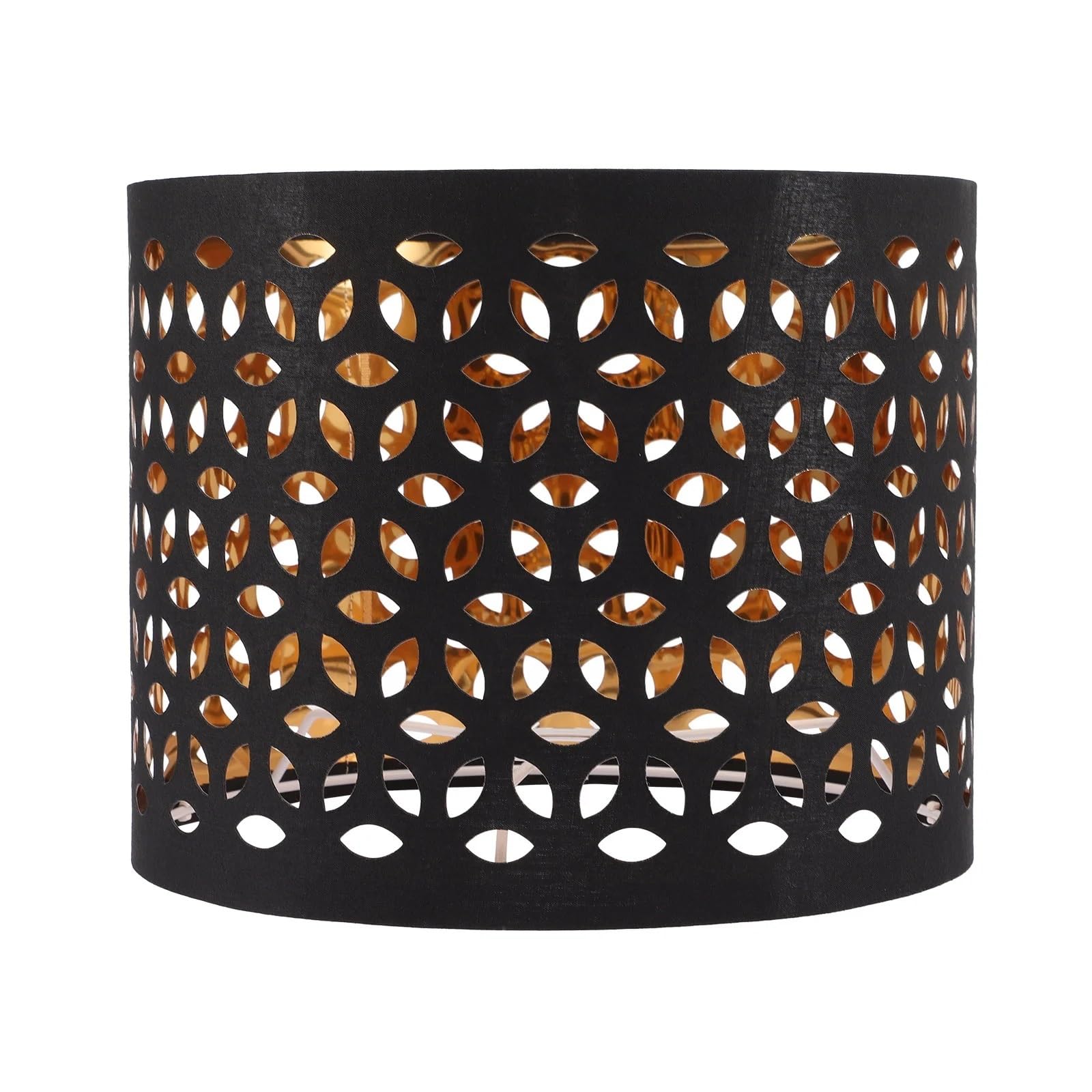 Light Shade Lampshade Hollow-Out Iron Light Shade for Desk Chandelier Bulb Black Pendant