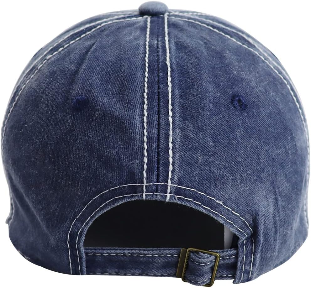 American Flag Hat for Men Women, Funny Adjustable Cotton Embroidered Distressed Baseball Cap - Image 5