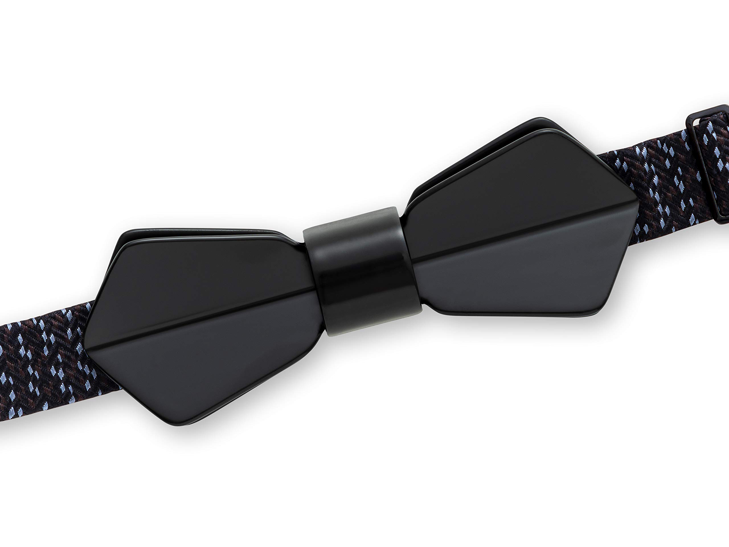 てしごとクラブ CONCERTO Piano Black mit NFC Tag, Japanische Urushi lackiert Fliege, Bkack, Size: 11.5 × 4.5 × 1.5 cm