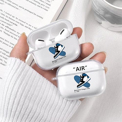 Miniatura 6 de Para AirPods Pro 2nd Case 2022/2023, zapatos deportivos Cool Off, estilo de marca, creativas letras blancas y negras y zapatos deportivos rojos y