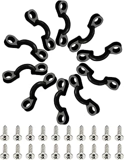 Kayak Pad Eye Kit, Nylon Bungee Deck Rope Loops Tie Down Pad Eyes Strap Hook for Boat Kayak Deck Rigging Kit
