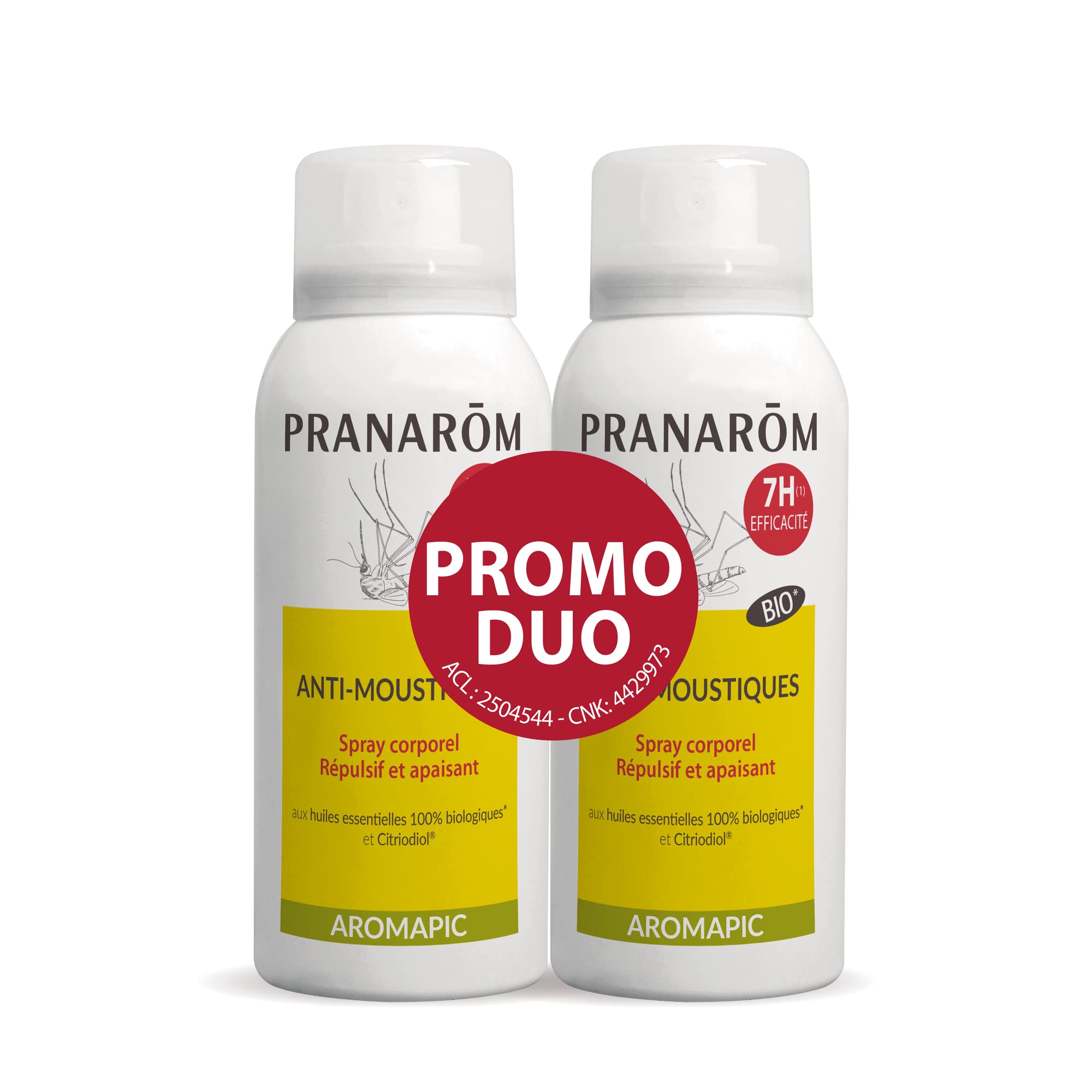 Pranarôm - Aromapic Duo Organic Mosquito Repellent Body Spray - Long Lasting Protection - Promo 2 x 75 ml