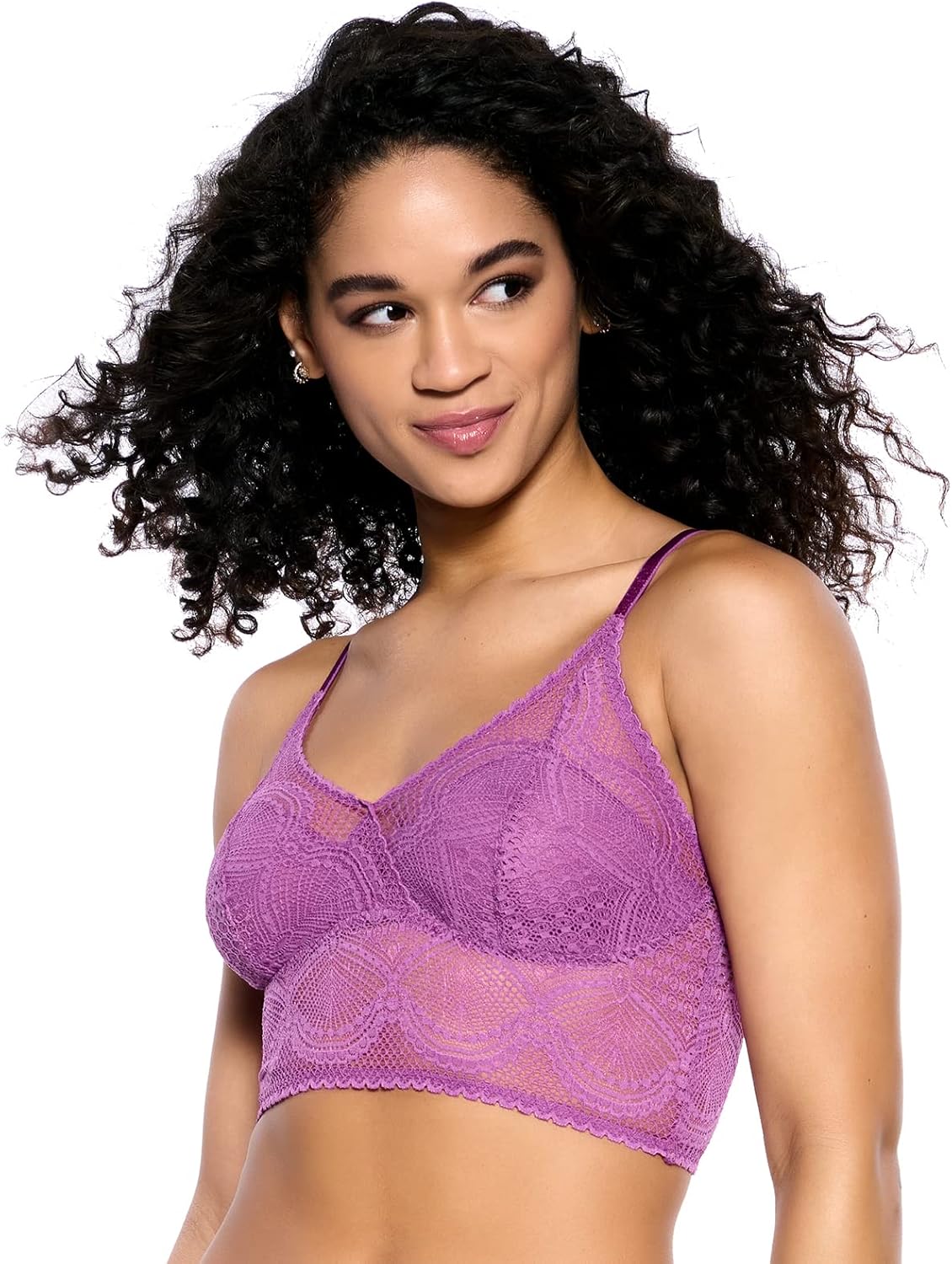 Felina Finesse Cami Bralette - Stretchy Lace Bralettes for Women - Sexy and Comfortable