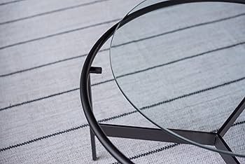 Lサイズ ガラステーブル サイドテーブル 高さ36cm HIT-241 N01 Lサイズ ガラステーブル サイドテーブル 高さ36cm HIT-241 N01