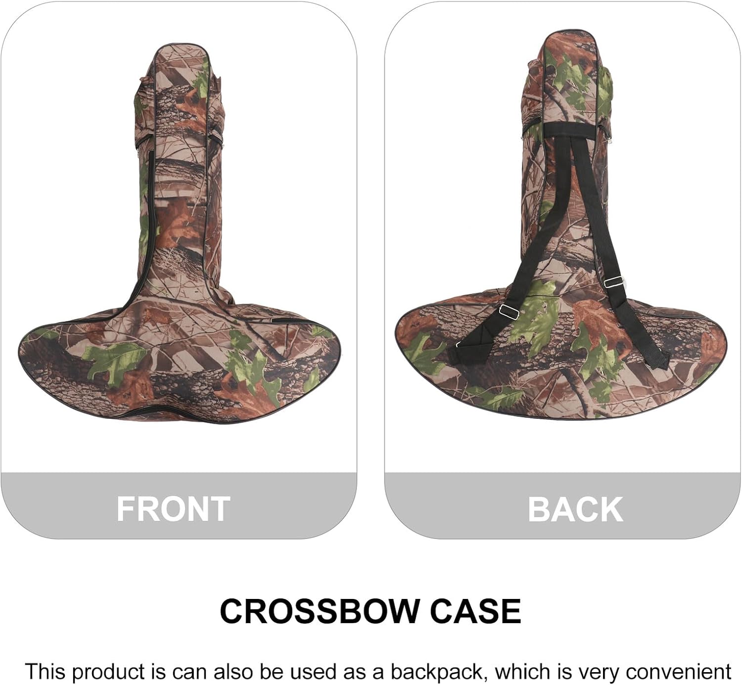 Camouflage Compound Bow Case with Adjustable Straps Outdoor Storage Backpack for Hunting and Target Shooting