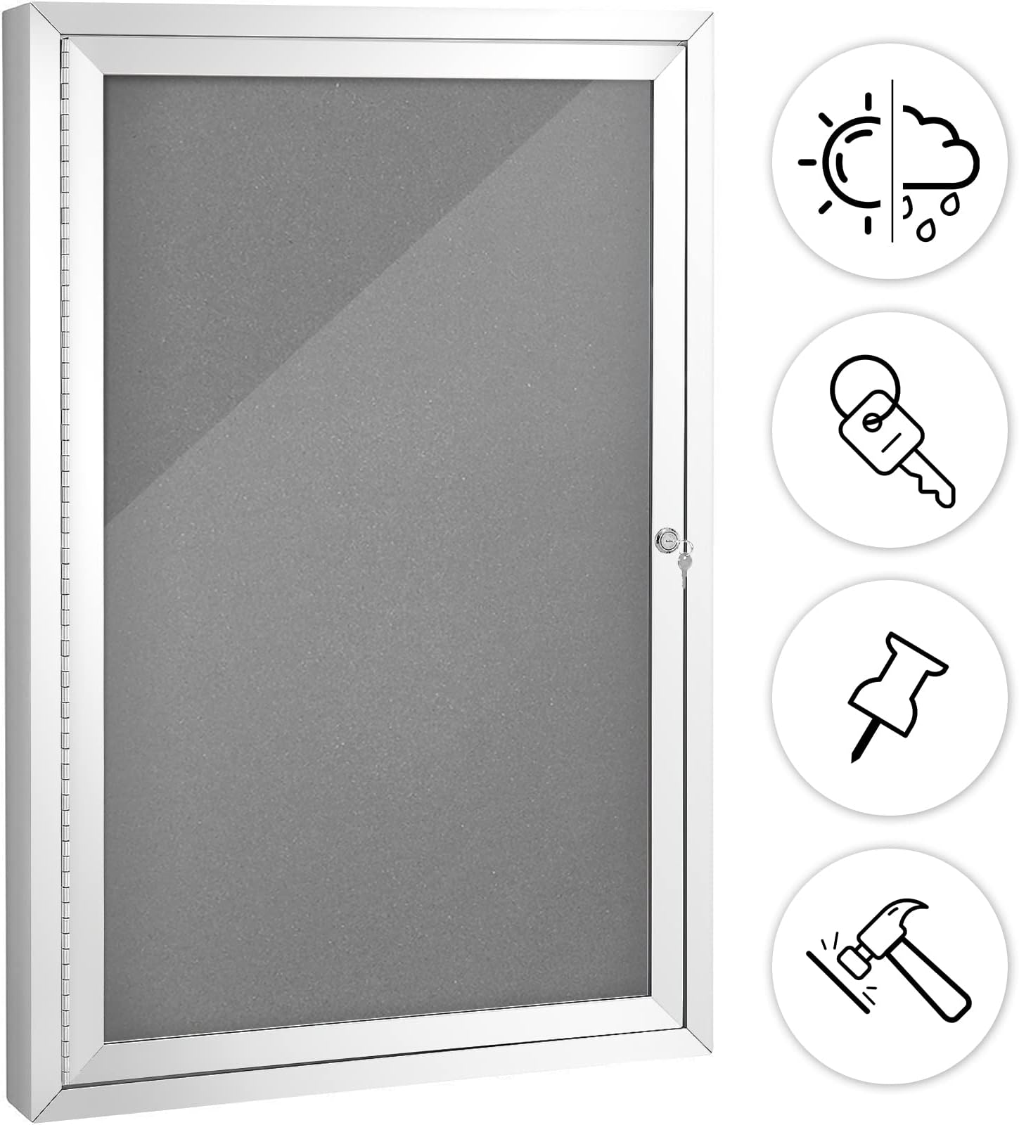Poster Case Notice Boards Outdoor Lockable Black A3 Amazon.co.uk Stationery & Office