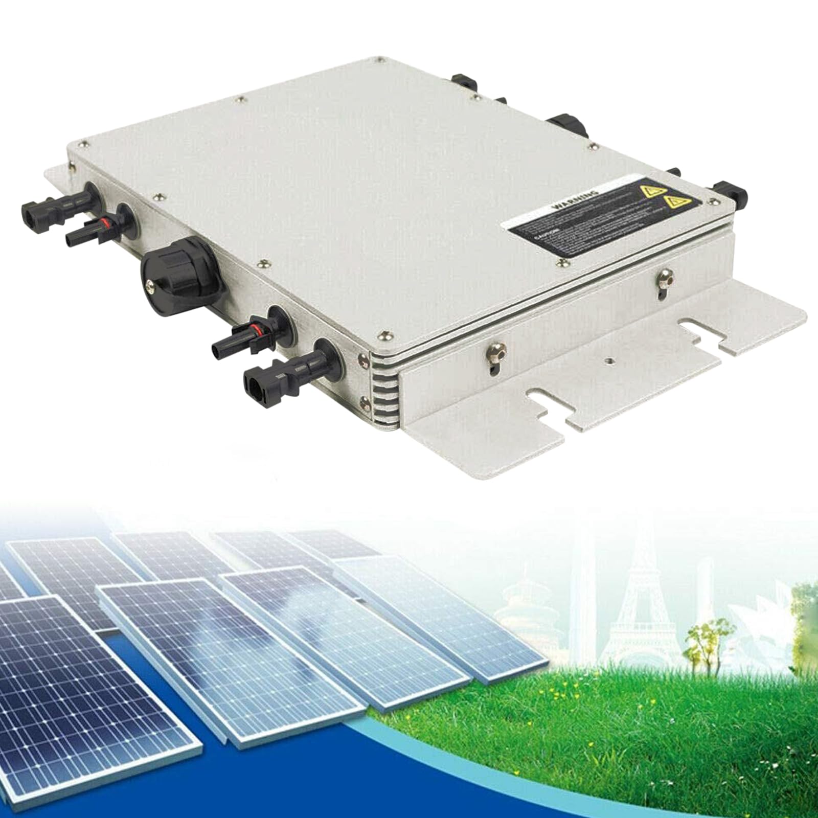 WVC-1200W Onduleur solaire sans fil PV, filtre d'alimentation, micro solaire, onduleur, fonction MPPT IP65