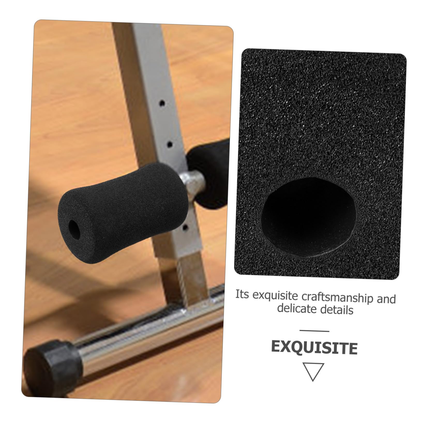 TOGEVAL 2pièces Couvre-Pads Mousse pour Équipement De Gym Accessoires De Remplacement Pratiques pour Entraînement Abdominal Compatible avec Divers Appareils De Fitness