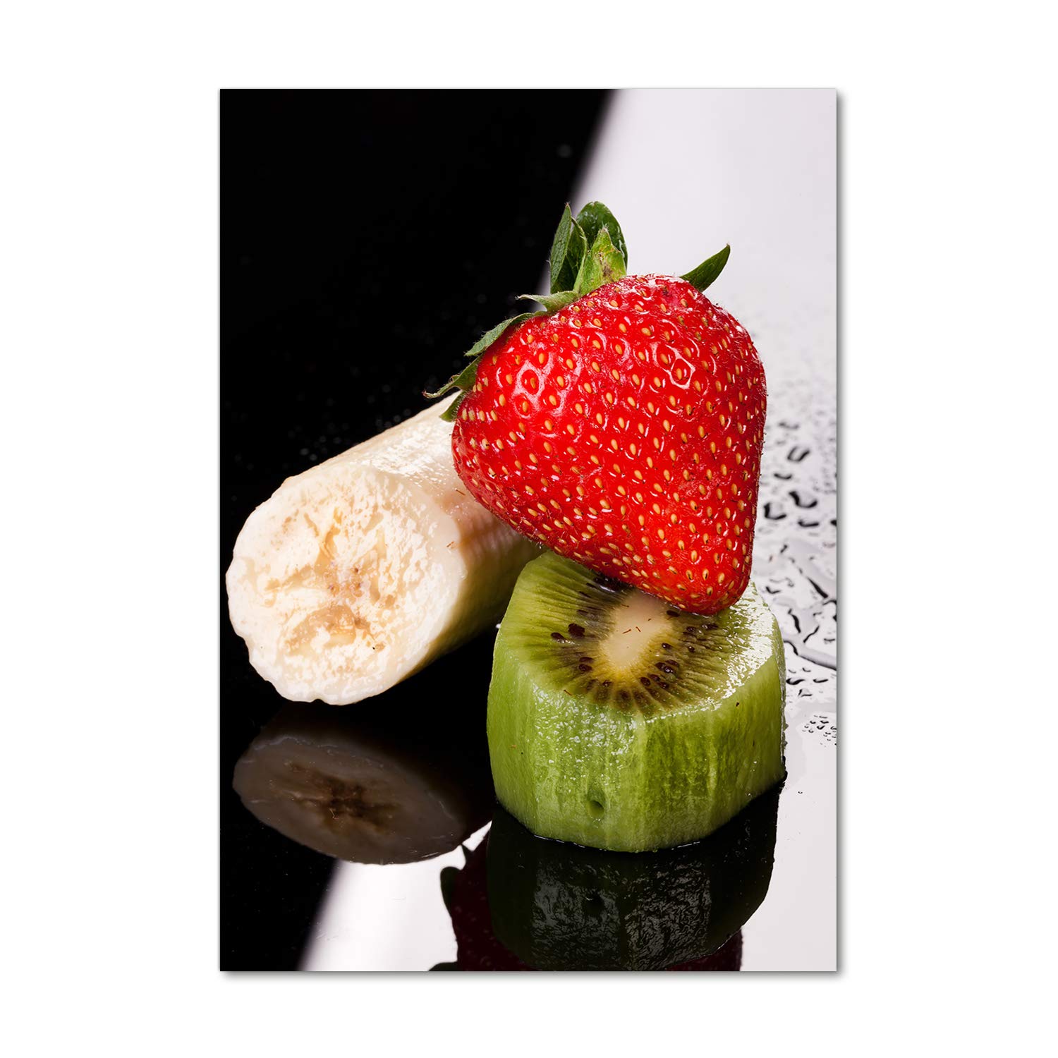 Tableaux pour la mur de cuisine modernes : tableau acrylique 70x100 cm fruits colorés Tulup