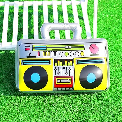 Miniatura 3 de Minelife Paquete de 3 unidades de teléfono móvil inflable y caja de radio inflable, caja inflable para teléfono inflable falso, decoración de fiesta