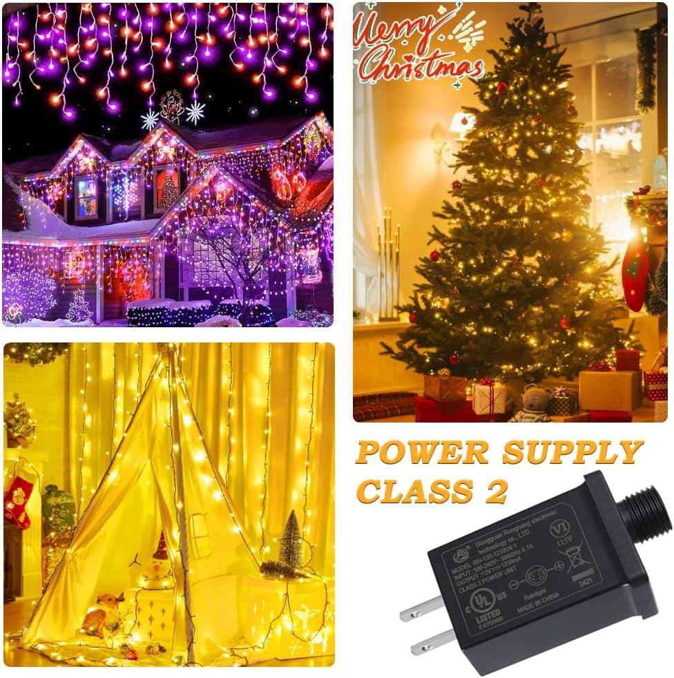 Replacement Yard Inflatable Adapter 12V 1.25A, Transformer US Plug for Halloween Christmas Inflatable Outdoor Decorations, Class 2 Power Supply for LED Light