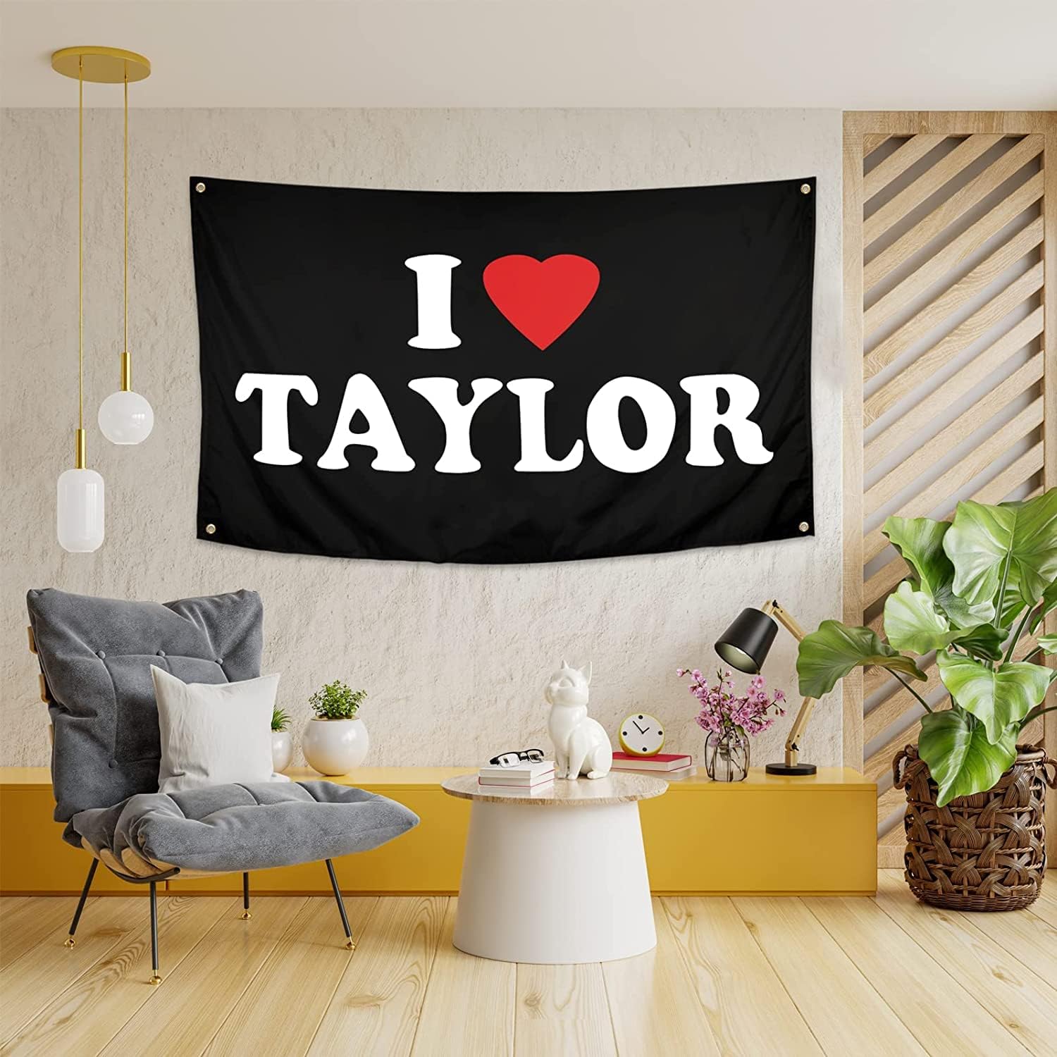 I love Taylor flag 3x5 ft Taylor Flags for Room College Dorm Bedroom Wall Tapestry Decor - Indoor and Outdoor Funny Party Swift Banner
