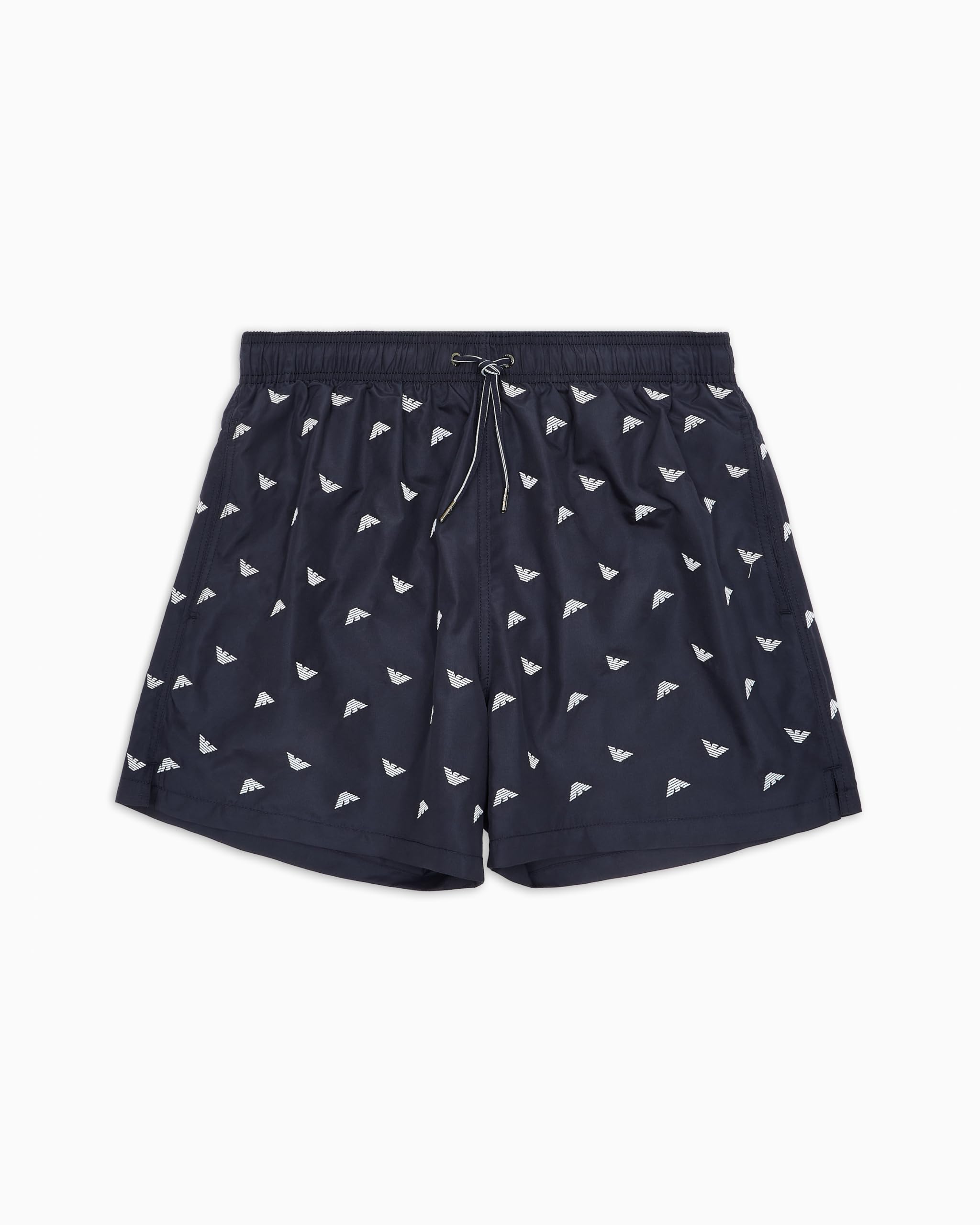 Emporio Armani Herren Armani Blu/Weiß Mid Boxer Badehose,