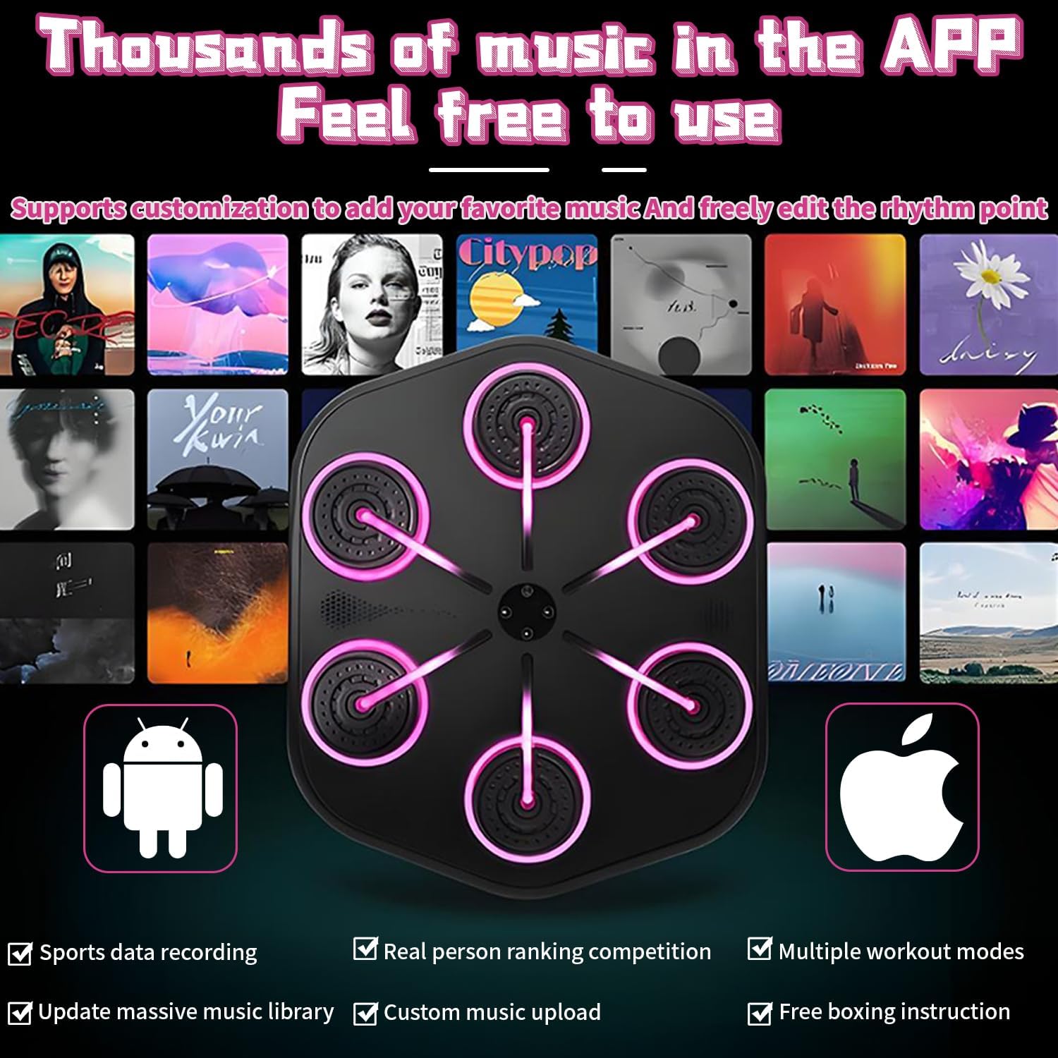 音楽ボクシングマシン 壁掛け 2024ボクシングマシーン ミュージック