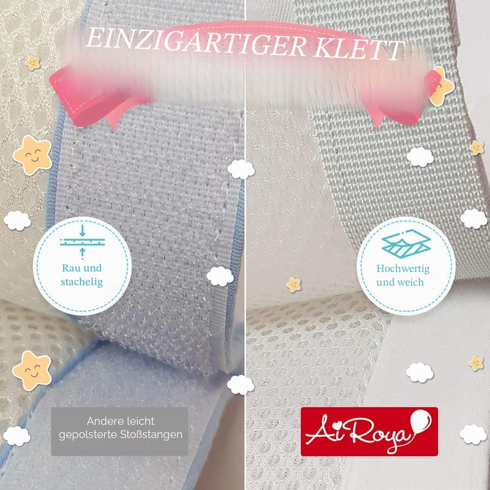 Airflow Mesh Nestchen für zweiseitige Massive Endbetten, Premium doppellagig für extra Polsterung, atmungsaktiv sicher, kein Verhedderungsrisiko, BS 1877 Sicherheitsstandard Compliance