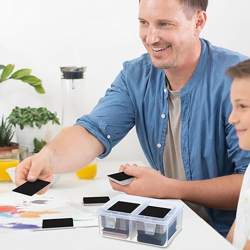 Miniatura 7 de Caja de almacenamiento de 300 tarjetas compatible con MTG TCG, caja de almacenamiento de tarjetas coleccionables de plástico transparente con