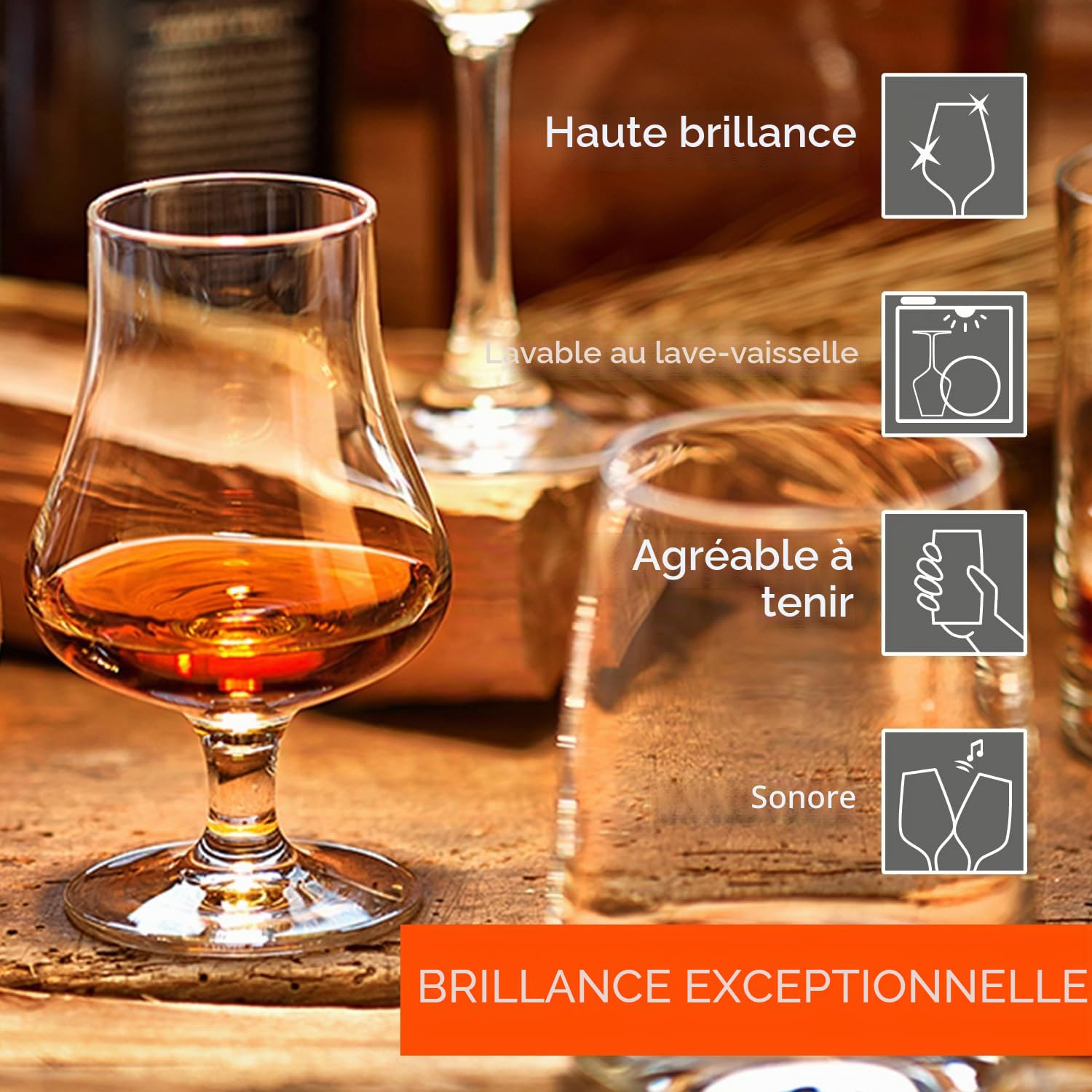 Stölzle_Lausitz Verre à dégustation 180ml I Service de 6 Verres à Whisky I Verre en Cristal sans Plomb I Verre à Scotch de qualité I Passe au Lave-Vaisselle I Verres Les pour Grandes Occasions