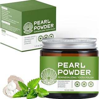 Pearl Essence Teeth Brightening Powder, Remineralizing Tooth Scrub with Hydroxyapatite, 2in1pearl Powder Remineralizing Tooth Scrub, Supports Enamel Strength & Gentle Daily Brightening (1)