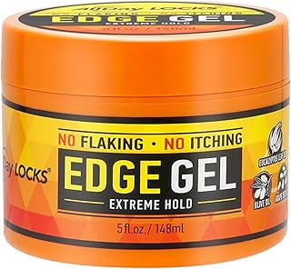 AllDay Locks Edge Gel | Extreme Hold Edge Control Gel | No Flaking, Itching, or Split Ends | Long Lasting Style for Braids, Locks, Twists, Cornrows | 5 oz