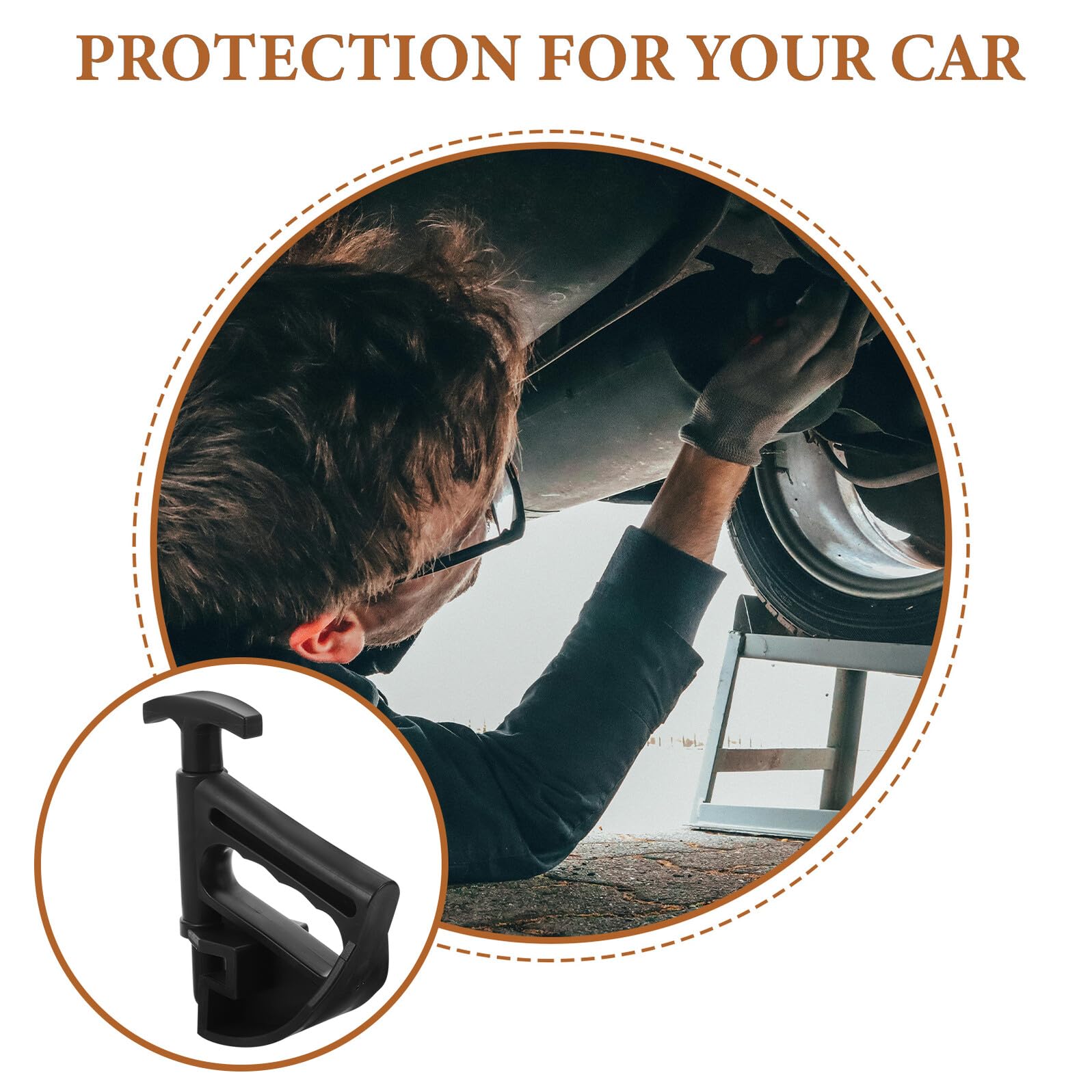 HEMOTON Strumento per Cambio Gomme 2 Pezzi in Plastico Nero Design Portatile e Alta Durata, per Riparazione Pneumatici e Smontaggio Pneumatici Auto