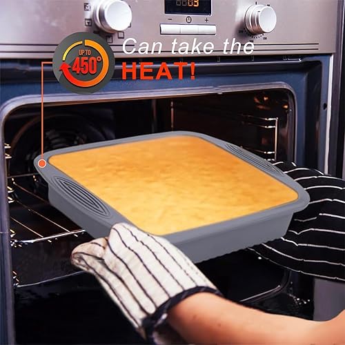 Miniatura 9 de Molde de silicona para tartas de 3 piezas, de 4, 6, 8 pulgadas, molde antiadherente para tartas de queso, molde reutilizable de silicona de grado