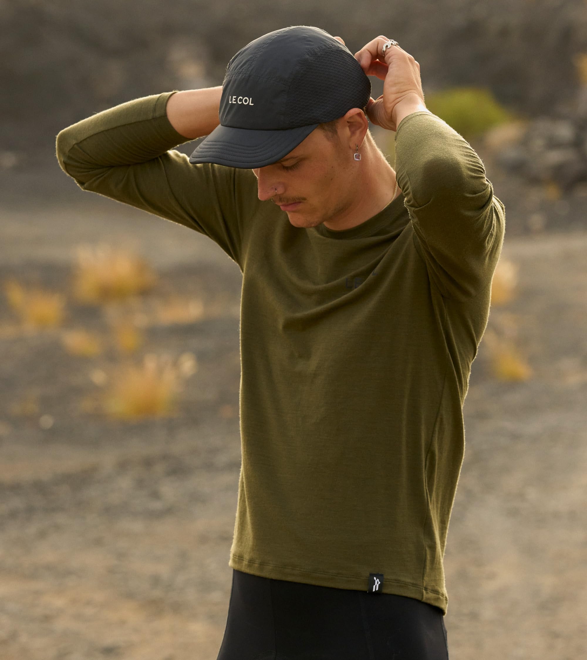 LE COL ARC Herren Merino Langarm T-Shirt | Italienische Merino-Mischung Radsport Top | Schneller Feuchtigkeitstransport, temperaturregulierend | S-XL