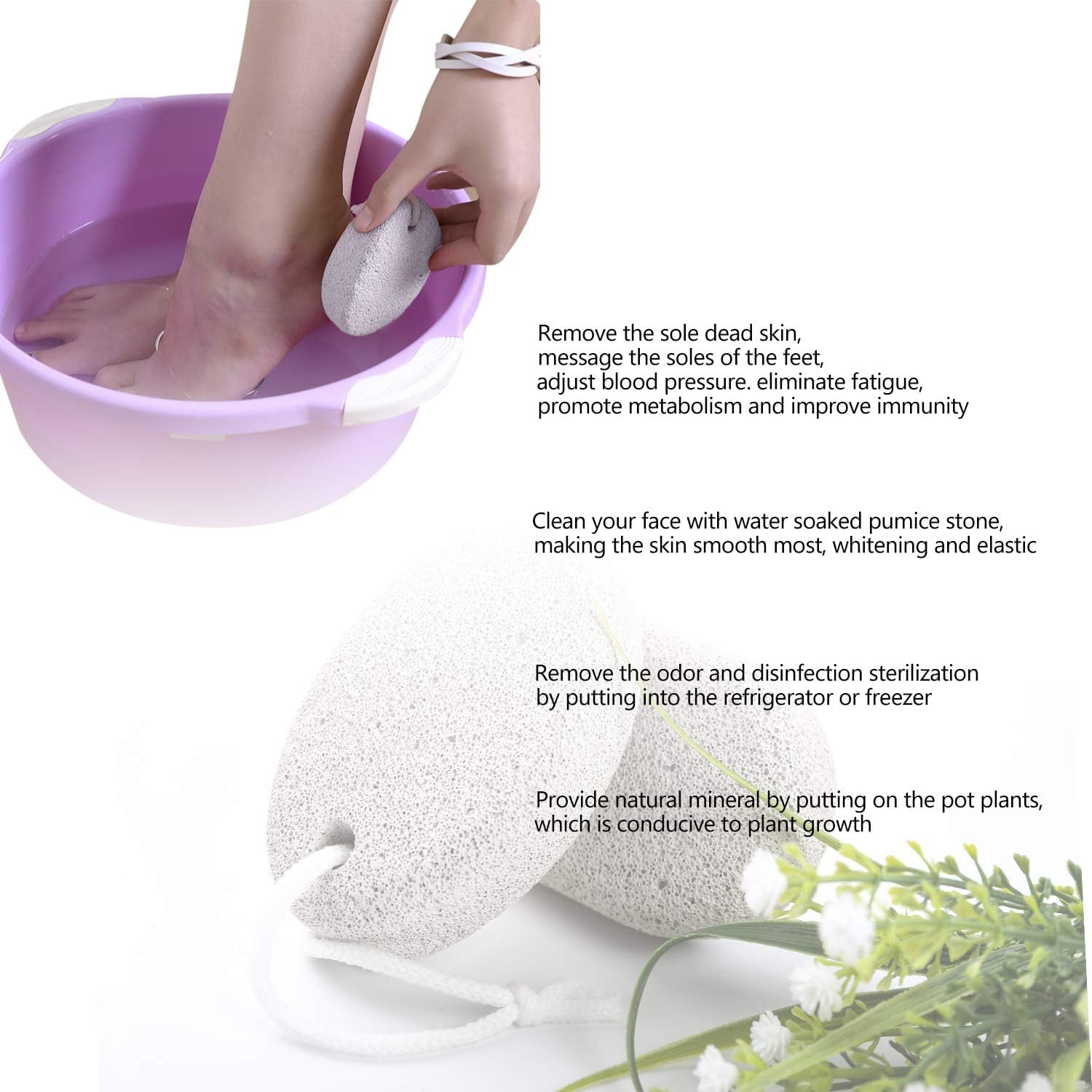 Keli Natural Pumice Stone for Feet Lava Pedicure Tools Callus Remover for Feet and Hands Natural Foot File Exfoliation to Remove Dead Skin, Heels, Elbows, Hands (1 Pcs Pumice Stone Big Size 10.5x7x3.5 cm) 4