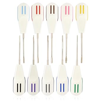 مصاعد خلع الأسنان PDL Periotome Luxation Root Tooth Loosening Extracting Extracting Kit مكونة من 10 قطع DN-2516