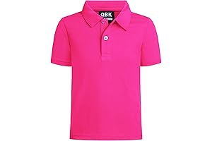 QBK Performance Hot Pink Boys' Golf Shirt