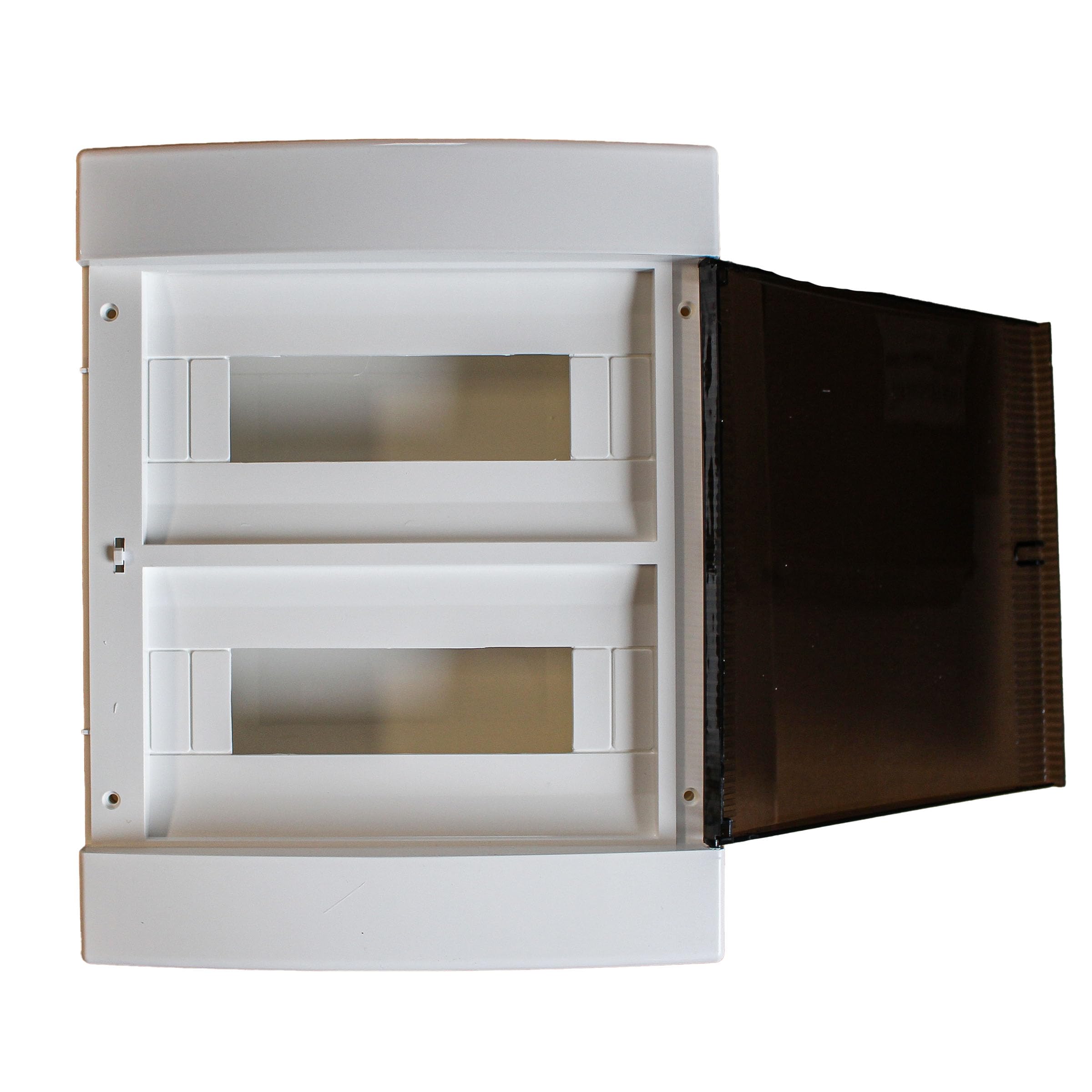 Centrale murale de 24 modules, 280 x 350 x 100 mm, IP40 pour l'intérieur, blanc RAL 9016, idéale pour les installations électriques domestiques et industrielles