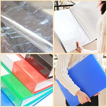 file folder B4 Binder with Plastic Sleeves 60-Pocket Storage Presentation Book Art Portfolio Clear Folders for Artwork, Photo and Document document folder
