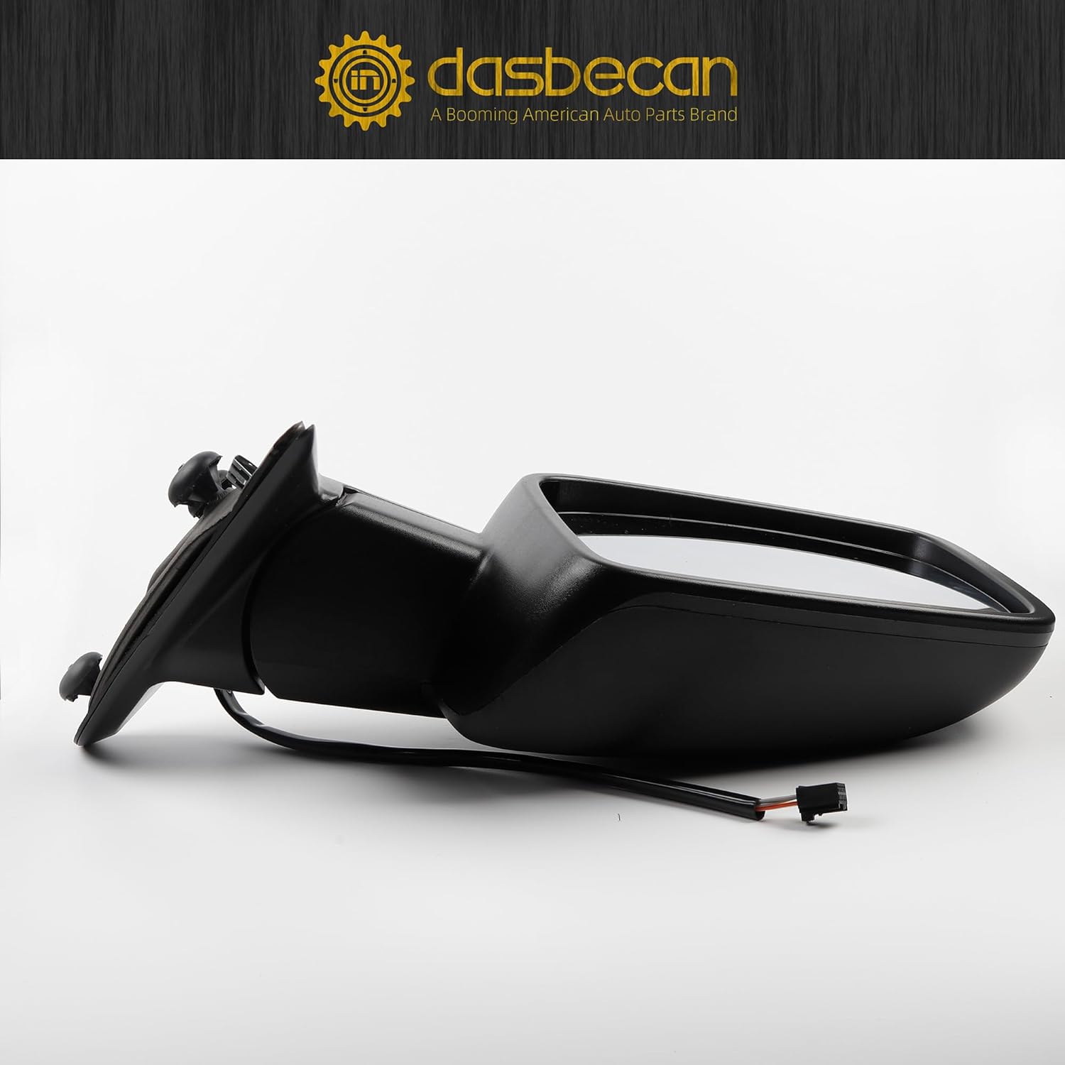 Dasbecan Driver Side Mirror Compatible with 2014-2018 Ram 1500, 2019-2022 1500 Classic Left Mirror w/Power Heated Glass, Manual Folding, Temp Sensor Replaces 68462819AA