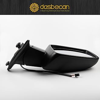 Dasbecan Driver Side Mirror Compatible with 2014-2018 Ram 1500, 2019-2022 1500 Classic Left Mirror w/Power Heated Glass, Manual Folding, Temp Sensor Replaces 68462819AA