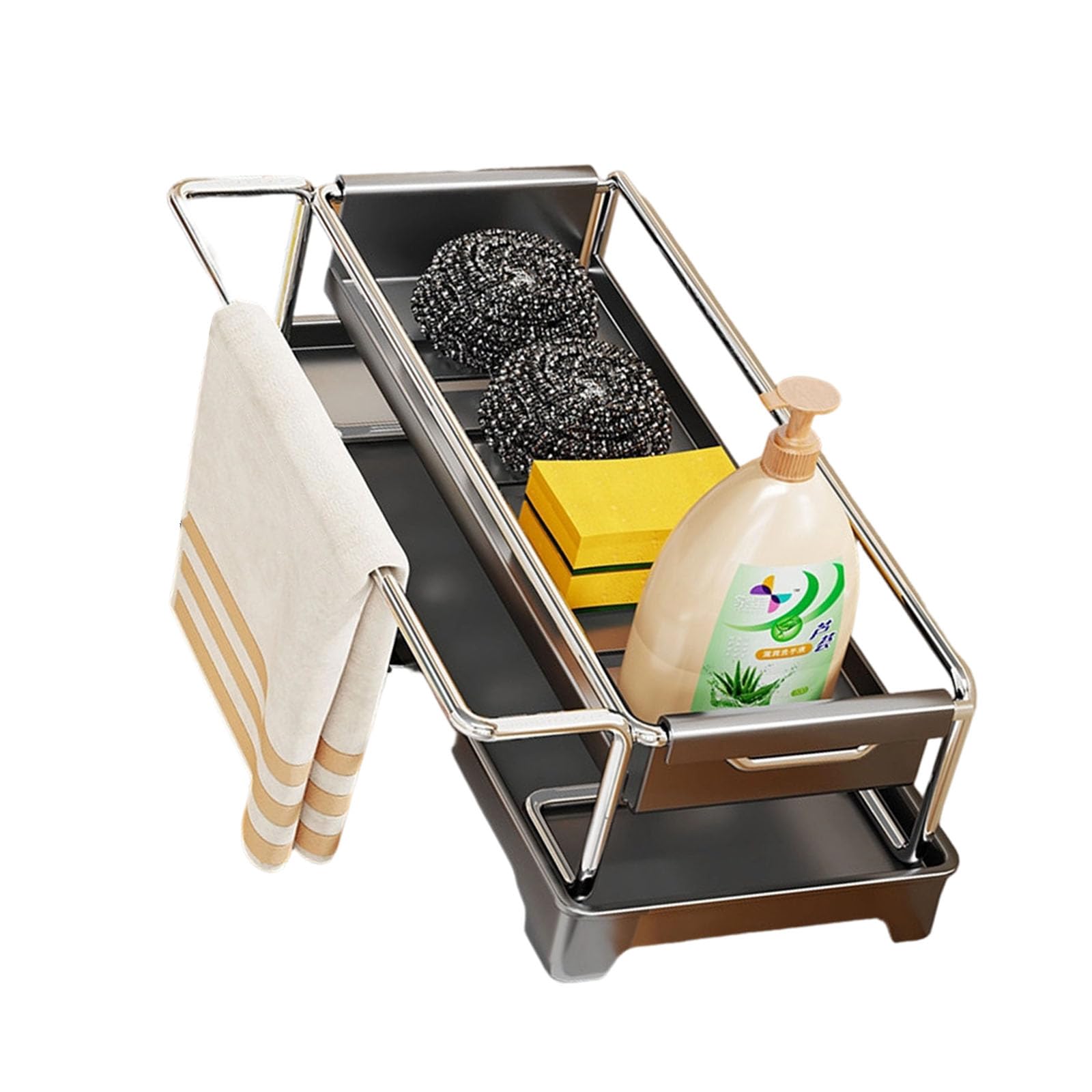 Tsophreniq Premium Stainless Steel Cloth Drying Rack for Hygienic and Organized Kitchen Area Rust Proof Planner