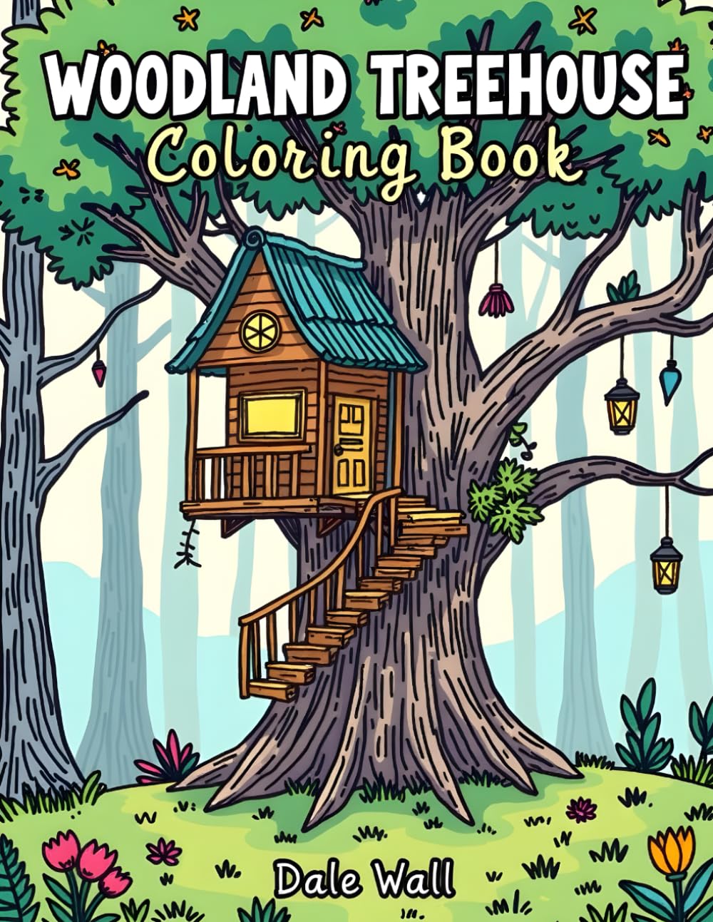 Woodland Tree House Coloring Book Vol1
