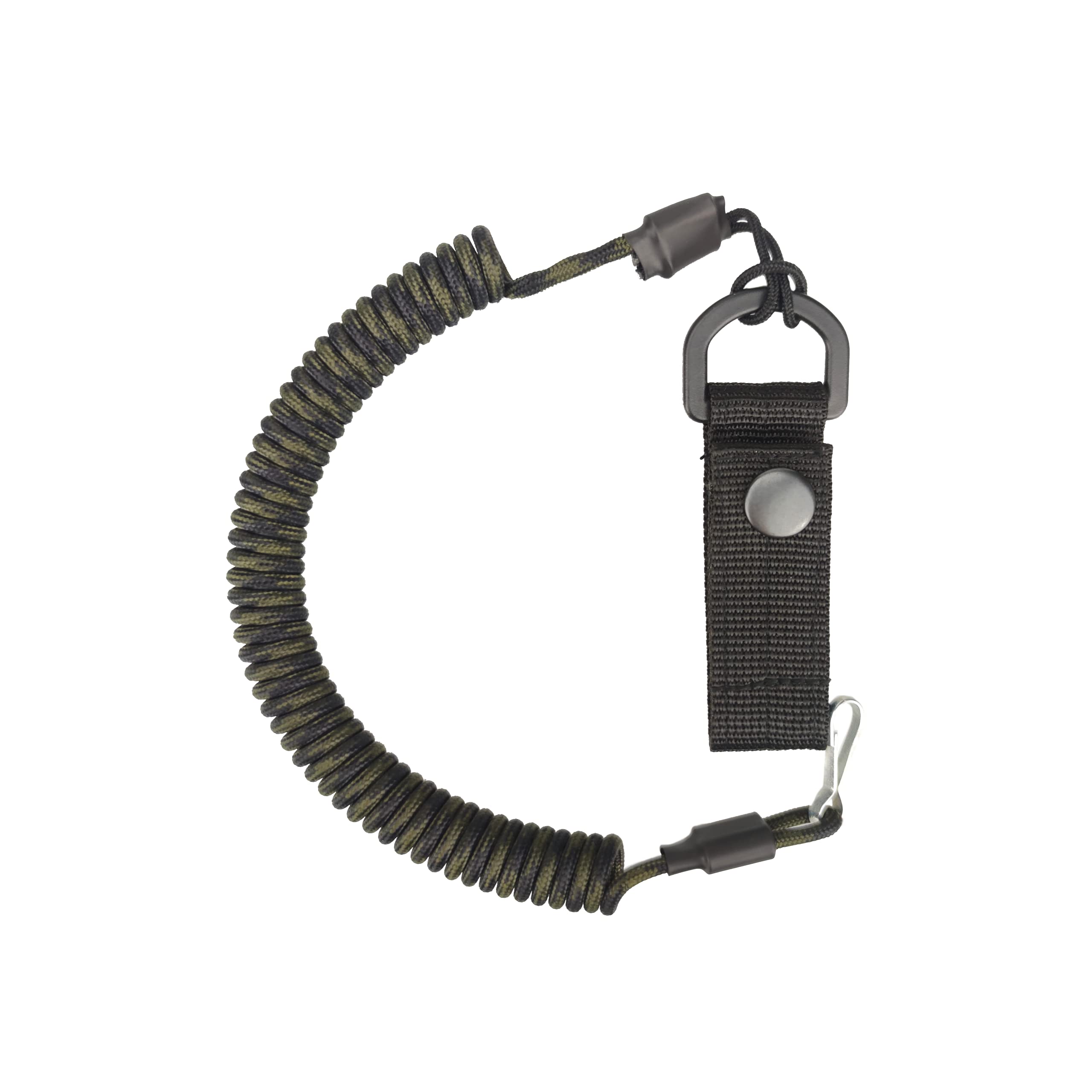 EdcX Paracord Nylon Tactical Lanyard, spiral cable, elastic key pendant made of Paracord, 4 types of fastening to choose from