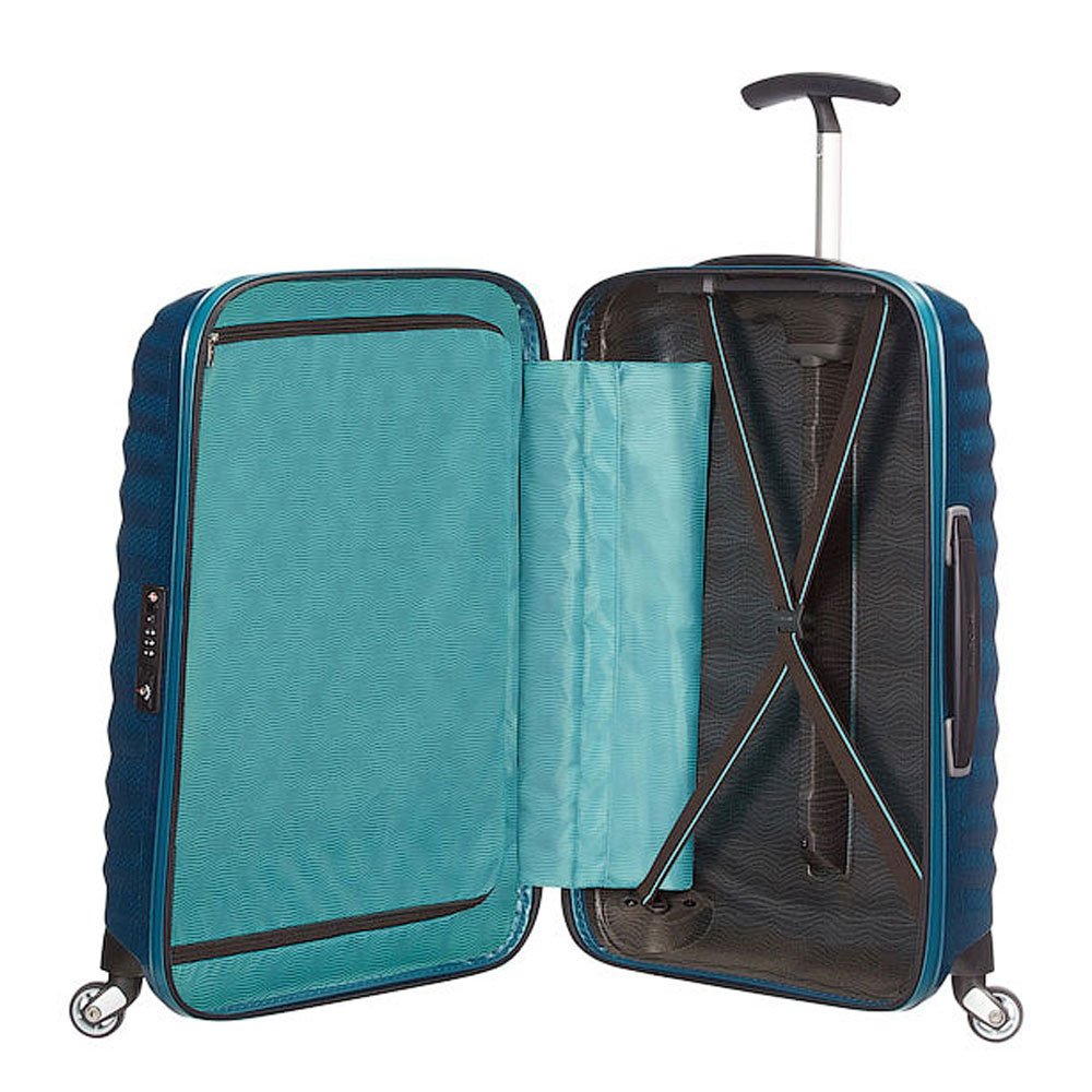 Samsonite Lite -Shock - Spinner S walizka, 55 cm, 36 L, niebieski (benzynowy niebieski)