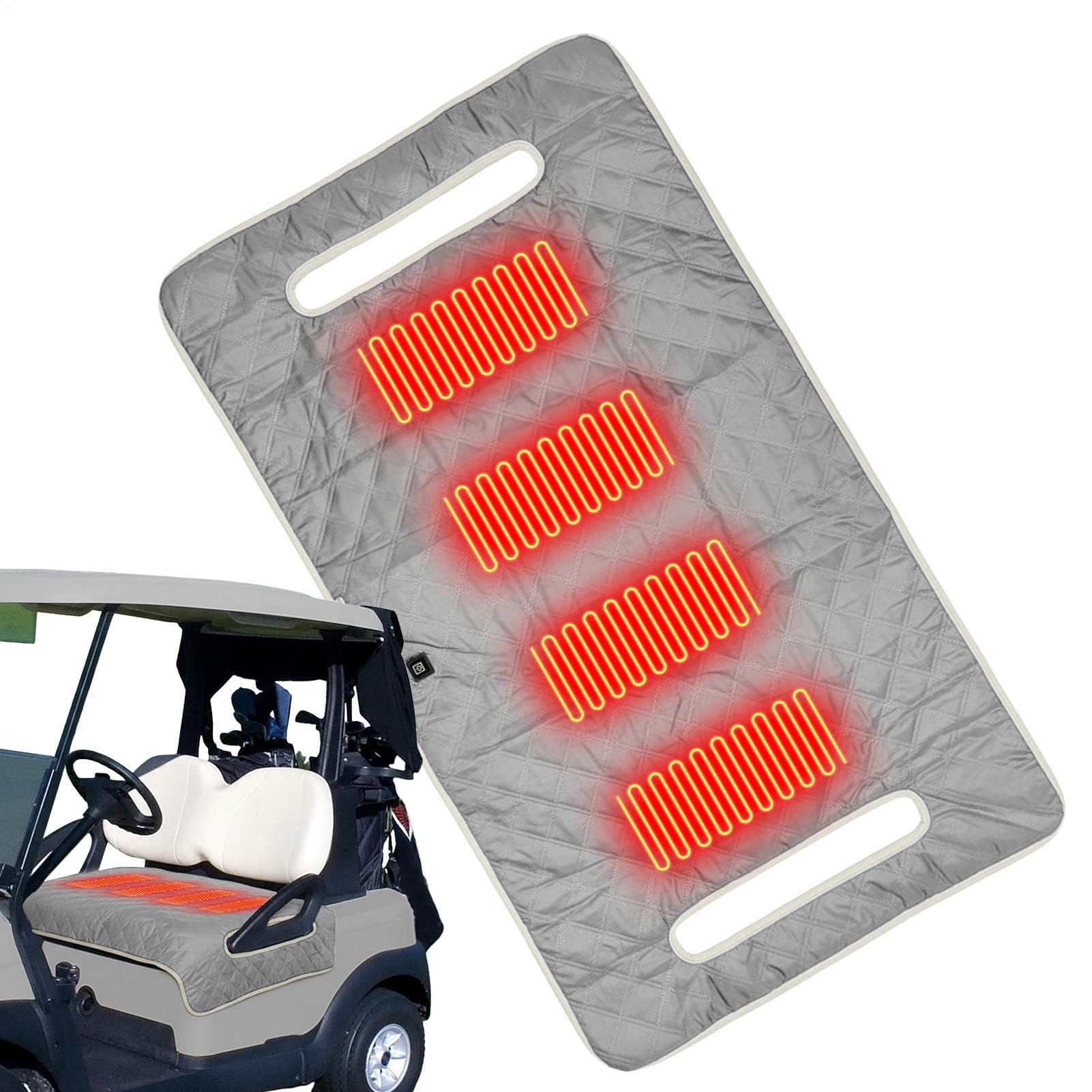 Pokrowce na siedzenia do wózka golfowego, wodoodporne poduszki na ręczniki, miękkie, wygodne, antypoślizgowe, do wózka golfowego z pluszową wyściółką, trwała ochrona, do użytku na zewnątrz, na fotel